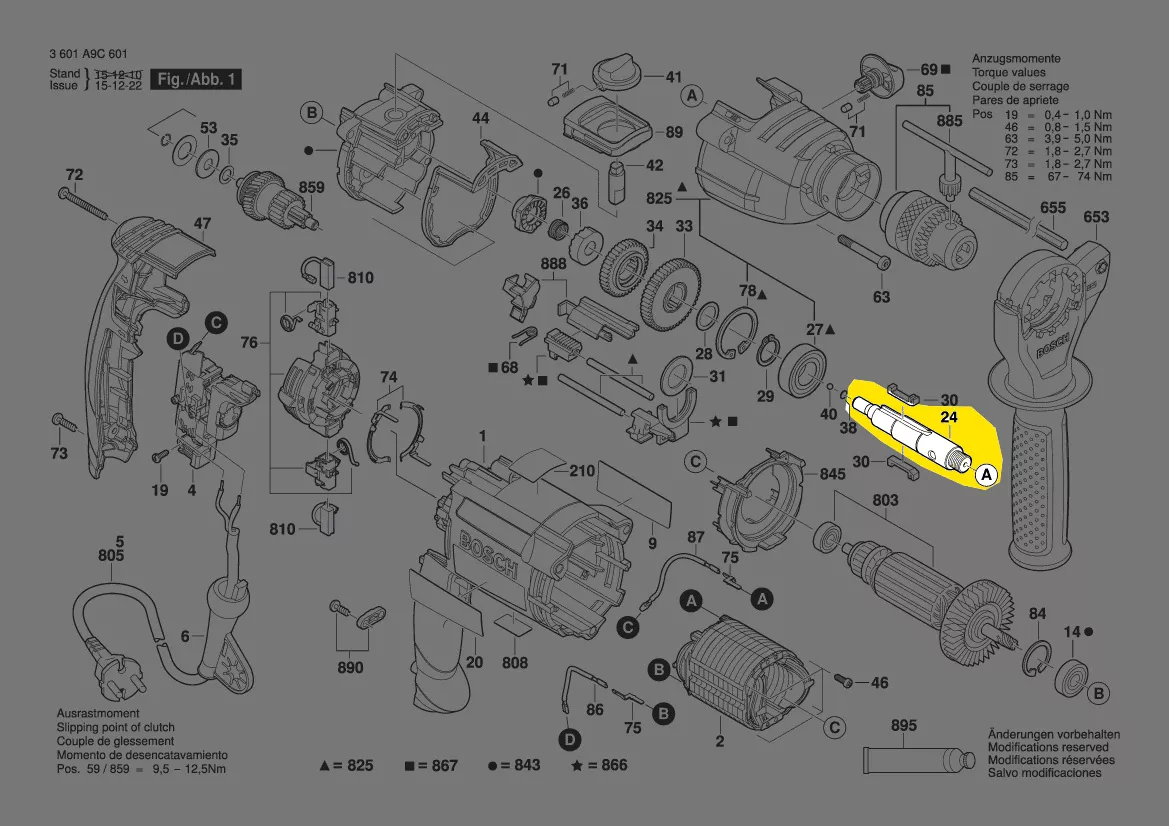 Broche de perçage réf. 2 606 135 148 Bosch